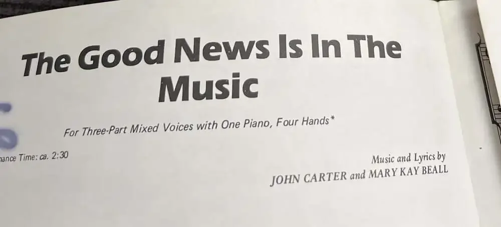 Hal Leonard (08602975) Choral Music: The Good News Is In The Music-3-Part-Qty.12